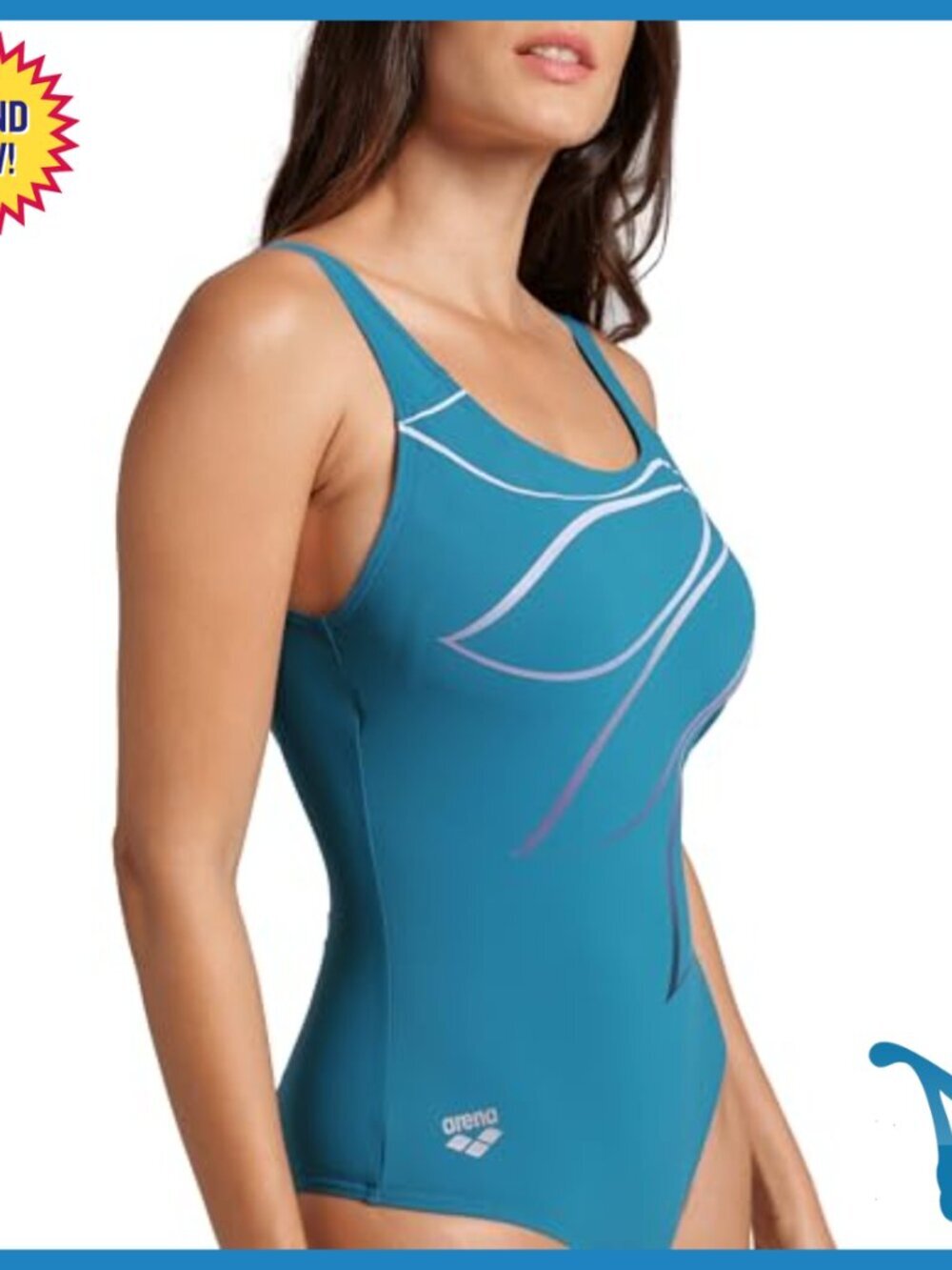 C-Cup Shaping Swimsuit Tummy Control One Piece Power Mesh - Picture 3 of 6